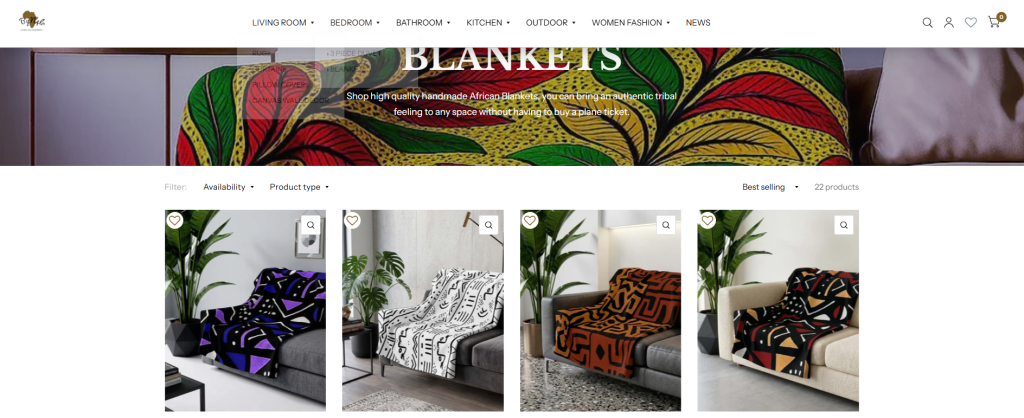 tribal print blanket